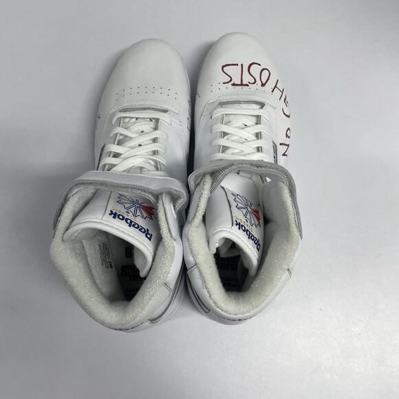Reebok Ex-O-Fit Clean High SZ 9.5 White Bait Stranger Things Ghostbusters CN3570